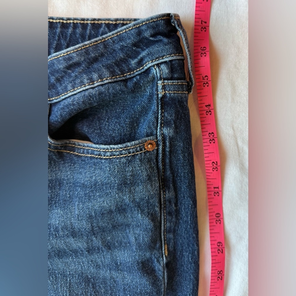 High-Waisted Button-Fly OG Straight Ankle Jeans | Old Navy | size 4 - Picture 4 of 7